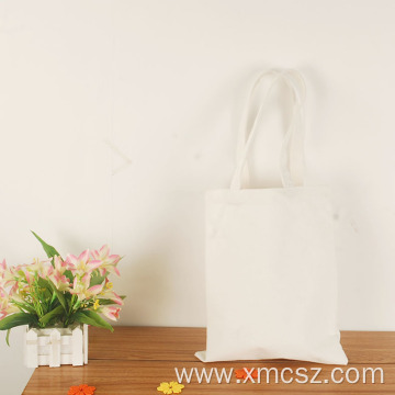 Off white organic reusable custom rectangle tote bags